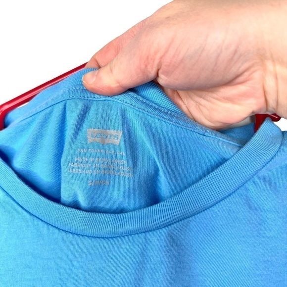 Levi’s As They Grow Wildflower Daisy Graphic Short Sleeve Blue T-Shirt Small - Picture 7 of 14